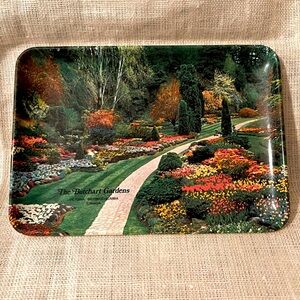 Butchart Gardens Victoria British Colombia souvenir Melamine tray vintage
